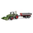 Bruder traktor Fendt Vario 211 s čelným nakladačom a prívesom - KP HRAČKA