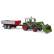 Bruder traktor Fendt Vario 211 s čelným nakladačom a prívesom - KP HRAČKA