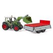 Bruder traktor Fendt Vario 211 s čelným nakladačom a prívesom - KP HRAČKA