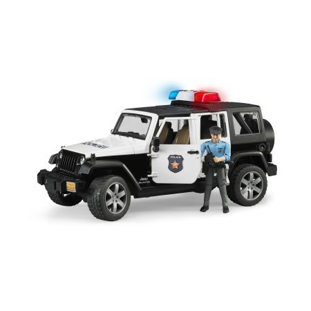 Bruder Jeep Wrangler Unlimited Rubicon Policajné vozidlo s bielou figúrkou - KP HRAČKA