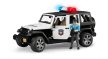 Bruder Jeep Wrangler Unlimited Rubicon Policajné vozidlo s bielou figúrkou - KP HRAČKA