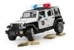 Bruder Jeep Wrangler Unlimited Rubicon Policajné vozidlo s bielou figúrkou - KP HRAČKA