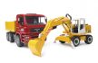 Bruder MAN TGA Nákladné auto s bagrom Liebherr 912 - KP HRAČKA