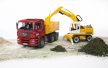 Bruder MAN TGA Nákladné auto s bagrom Liebherr 912 - KP HRAČKA