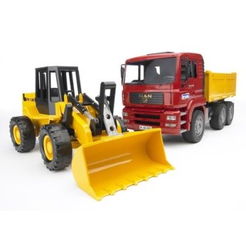Bruder MAN TGA Nákladné auto s čelným nakladačom FR130 - KP HRAČKA