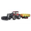 Bruder CASE IH Optum 300 CVX s čelným nakladačom a prepravníkom balíkov - KP HRAČKA