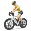 Bruder Roadster so závodným bicyklom a cyklistom - KP HRAČKA