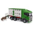 Bruder Scania Super 560R Prepravník zvierat s figúrkou kravy - KP HRAČKA
