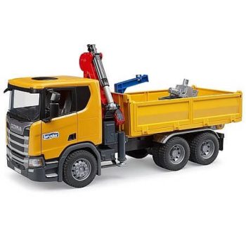 Bruder Scania Super 560R sklápač so žeriavom - KP HRAČKA