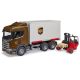 Bruder Scania Super 560R UPS logistická s vysokozdvižným vozíkom - KP HRAČKA