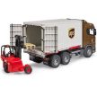 Bruder Scania Super 560R UPS logistická s vysokozdvižným vozíkom - KP HRAČKA