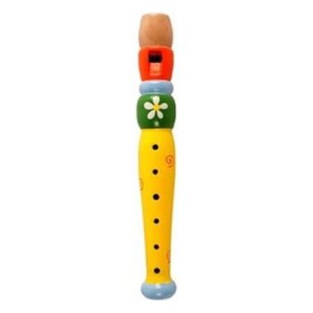 Drevená flauta farebná - 20 cm - KP HRAČKA