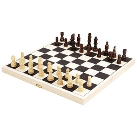 Drevená šachová súprava - 34 cm - KP HRAČKA