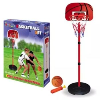 Detský basketbalový kôš s loptou, balením, pumpou a košom - KP HRAČKA