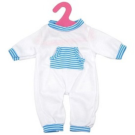 Pyžamko biele dojčenské oblečenie - 46 cm - KP HRAČKA