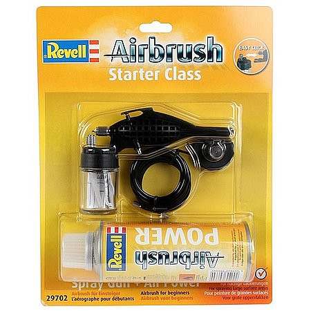 Revell Airbrush - Spray Gun Starter Class & Air Power - Festékszóró kezdőknek palackkal - KP HRAČKA