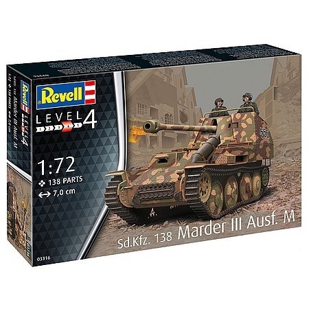 Revell Sd. Kfz. 138 Marder III Ausf. M 1:72 - KP HRAČKA