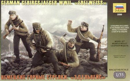 Zvezda German Gebirgsjager WWII Edelweiss 1:35 - KP HRAČKA