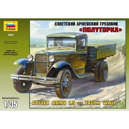 Zvezda GAZ-AA Soviet Army 1,5 Ton Truck WWII 1:35 - KP HRAČKA