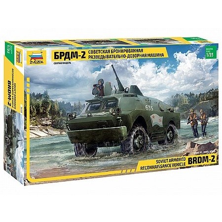 Zvezda BRDM-2 Russian Armored Car 1:35 - KP HRAČKA