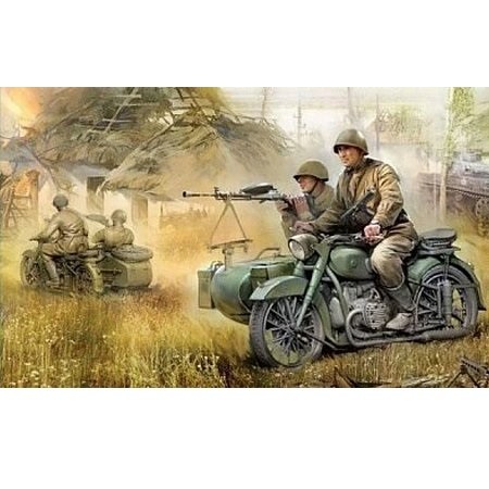 Zvezda Military Soviet WWII Motorcycle M-72 1:35 - KP HRAČKA