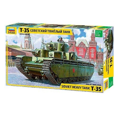 Zvezda T-35 Heavy Soviet Tank Military 1:35 - KP HRAČKA