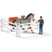 Schleich Horse Club konské dostihy jazdecký set - KP HRAČKA
