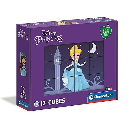 Clementoni Disney Princesses príbehová kocka 12 ks - KP HRAČKA