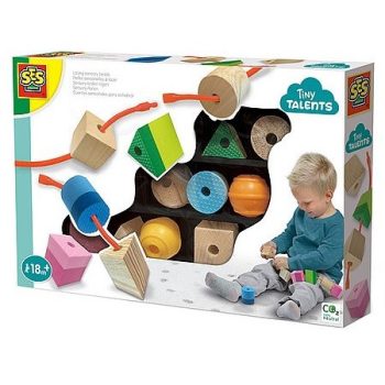 SES moja prvá sada drevených korálikov - KP HRAČKA