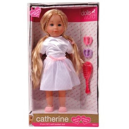 Catherine bábätko s dlhými vlasmi - blond 41 cm - KP HRAČKA