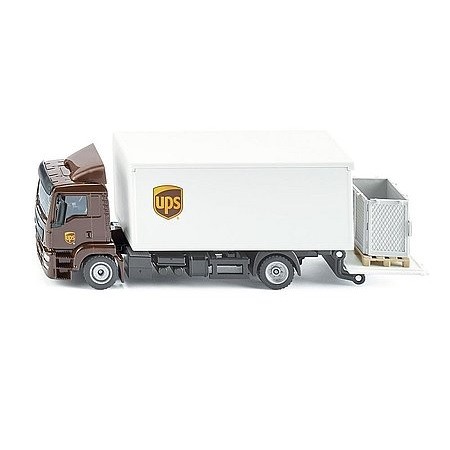 SIKU UPS MAN nákladné auto s uzavretou korbou a zdvíhacou zadnou stenou - KP HRAČKA