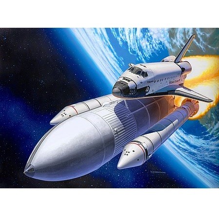 Revell Gift Set Space Shuttle & Booster Rockets 40th Anniversary 1:144 - KP HRAČKA
