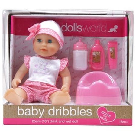 Baby Dribbles cikajúce bábätko - 25 cm - KP HRAČKA
