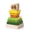 Cubika Farebná pyramída so sliepočkou - KP HRAČKA