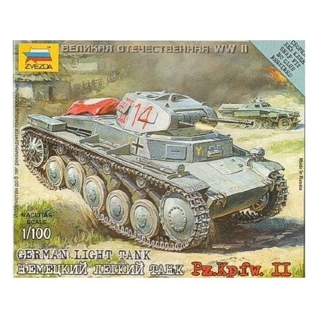 Zvezda German Panzer II 1:100 - KP HRAČKA