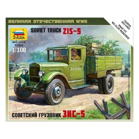 Zvezda Soviet Military 3 Ton Truck ZIS-5 1:100 - KP HRAČKA