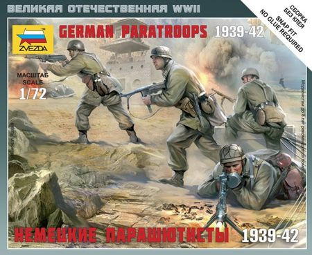 Zvezda German Paratroopers 1939-1942 1:72 - KP HRAČKA
