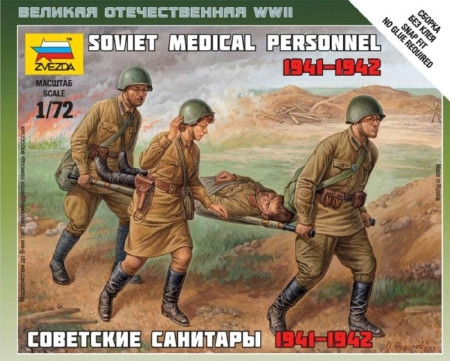 Zvezda Soviet Medical Personnel 1941-42 1:72 - KP HRAČKA