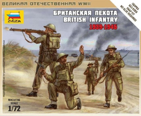 Zvezda British Infantry 1939-42 1:72 - KP HRAČKA