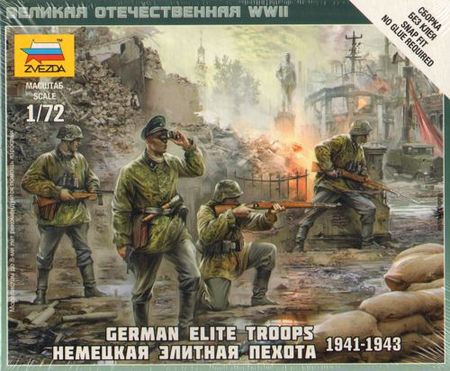 Zvezda German Elite Troops 1939-43 1:72 - KP HRAČKA