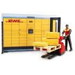 Bruder Bworld DHL paketový bod s manuálnym hydraulickým zdvihom - KP HRAČKA