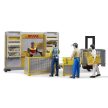 Bruder Bworld DHL paketový bod s manuálnym hydraulickým zdvihom - KP HRAČKA