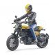Bruder Bworld Ducati Scrambler Full Throttle s figúrkou motorkára - KP HRAČKA