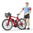 Bruder Bworld Pretekársky cestný bicykel s cyklistom - KP HRAČKA