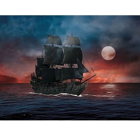 Revell Model szett Pirate Ship Black Pearl 1:150 - KP HRAČKA