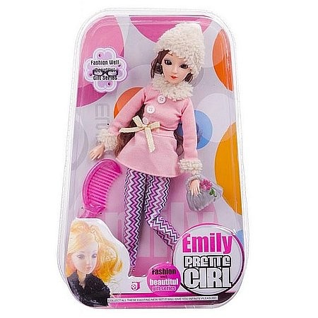 Módna bábika Emily s doplnkami 30 cm dá sa česať - KP HRAČKA