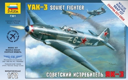 Zvezda Airplanes Yak-3 Soviet Fighter 1:72 - KP HRAČKA