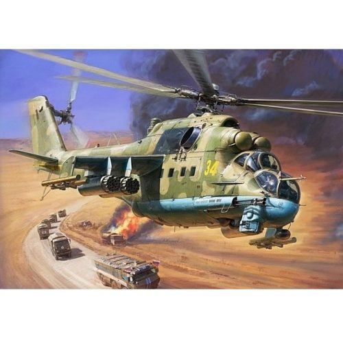Zvezda MIL-24P helikopter makett 1:72 - KP HRAČKA