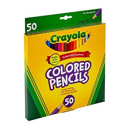 Crayola Farebné ceruzky 50 ks - KP HRAČKA