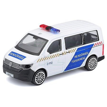Bburago VW T6 Maďarské policajné auto 1:43 - KP HRAČKA